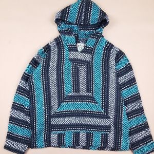 Baja Joe Classic Surfer Hoodie Drug Rug, Baja Poncho